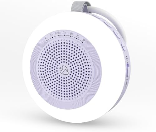 Portable Sound Machine,LEICEX White Noise Machine,33 Soothing Sound 10 Colors Night Light Sleep Machine for Baby Kids,Timer and Memory, Travel Sound Machine for Sleep Office Privacy Travel(Purple) by LEICEX