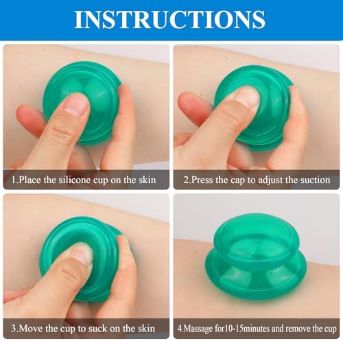 Silicone Cupping Therapy Sets (Set of 3), Cupping Kit for Massage Therapy - Image 4