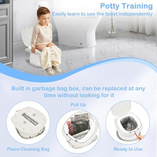 Travel Potty for Toddlers, Portable Foldable Toilet Training Seat - Image 3