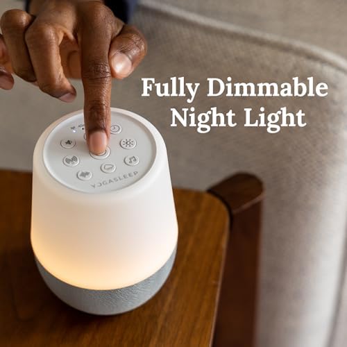 Yogasleep Duet White Noise Sound Machine & Night Light, 30 Natural Sounds,Bluetooth-Wireless Speaker for Travel,Office Privacy,Concentration,Sleep Aid for Adults & Baby, Registry & Nursery Gift,White - Image 4