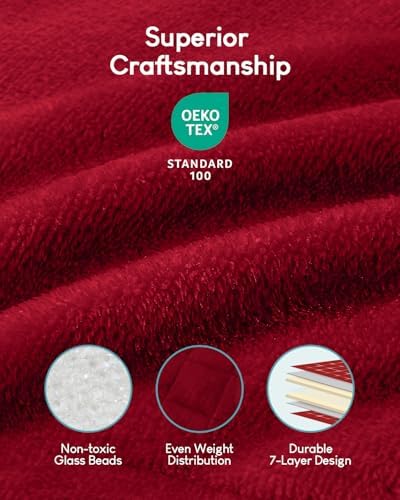 Cottonblue Sherpa Weighted Blanket for Adults 15lbs Queen Twin Size 60x80in - Image 4