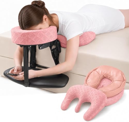 Massage Headrest for Bed, Head Holder & Face Cradle with Face Down Pillow by Unknown