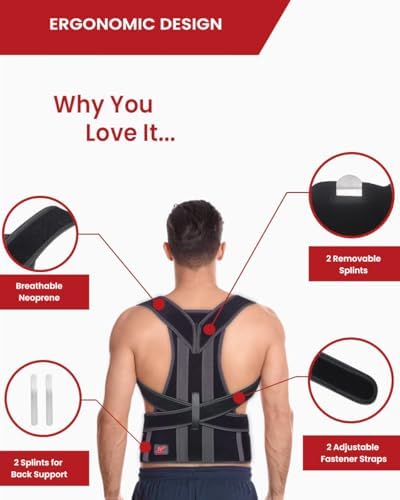 Hurmoya Back Brace Posture Corrector for Women and Men, Lower and Upper Back Pain Relief, Shoulder Straightener and Adjustable Full Back and Lumbar Support - Image 5