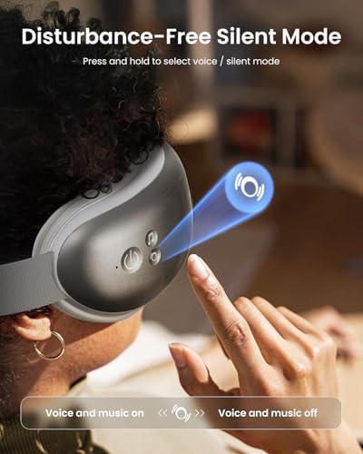 RENPHO Eyeris 1 Eye Massager with Heat, Birthday Gifts for Men and Women, FSA Eligible HSA, Smart Eye Mask for Head Tension and Screen Fatigue, Eye Strain (Pack of 2) - Image 6