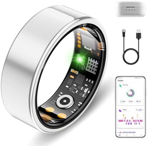 Smart Ring for Women Men, Sleep Activity Health Tracking Ring by Unknown