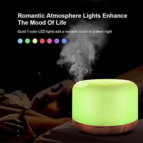 300ML Essential Oil Diffuser, Remote Control Ultrasonic Aromatherapy Oil Diffusers Cool Mist Humidifier, Waterless Auto-Off and 7 LED Light Colors for Bedroom, Yoga, SPA, Baby - Image 4