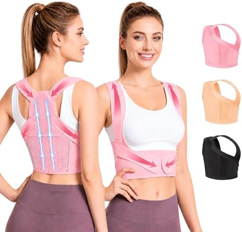 Lightweight Posture Corrector with Upper Back Brace for Women & Men by Unknown