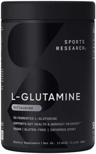 Sports Research® L-Glutamine Powder 5g, Unflavored (17.64oz) by SportsResearch