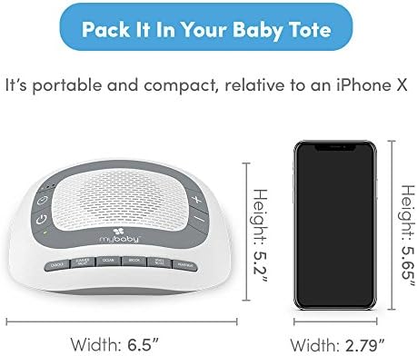 MyBaby SoundSpa White Noise Machine for Babies | 6 Soothing Lullabies to Newborns,Sound Therapy for Travel,Relaxing,Kids,Newborns,Baby Songs,Adjustable Volume, Auto-Off Timer,by HoMedics(Pack of 2) - Image 3