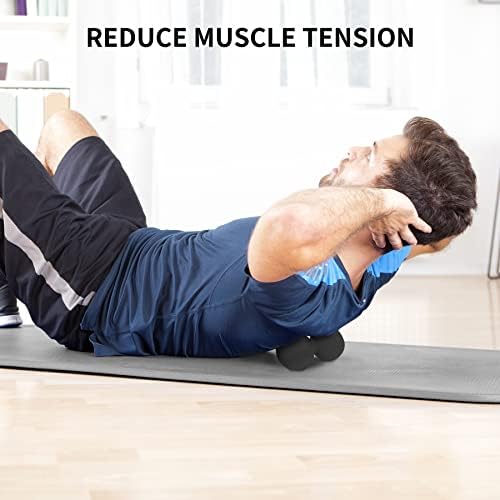 5BILLION Peanut Massage Ball - Double Lacrosse Massage Ball & Mobility Ball for Physical Therapy - Deep Tissue Massage Tool for Myofascial Release, Muscle Relaxer, Acupoint Massage (Black) - Image 5