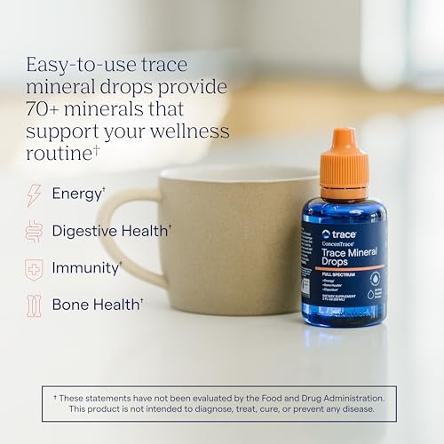 Trace Minerals ConcenTrace Mineral Drops, 70+ Ionic Minerals, 2 fl oz - Image 2