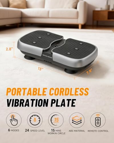 Mini Vibration Plate Machine – Portable, Wireless, Rechargeable Quiet Platefor Vibration Massage, Relaxation & Muscle Stiffness Relief - Image 5