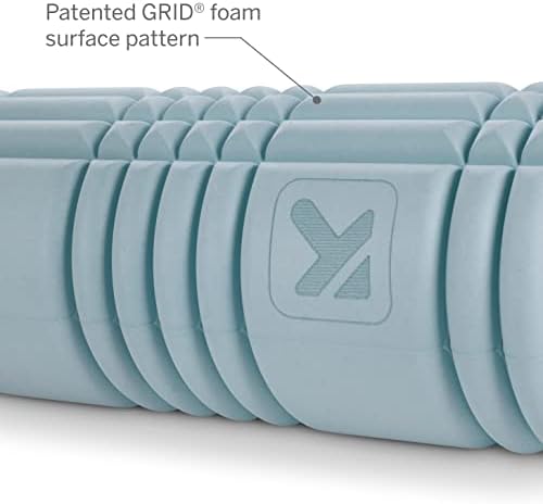 TRIGGERPOINT Performance Therapy Grid Patented Multi-Density Foam Massage Roller (80% Recycled) Exercise, Deep Tissue Muscle Recovery - Muscle Pain&Tightness, Improves Circulation (13"), Blue - Image 2