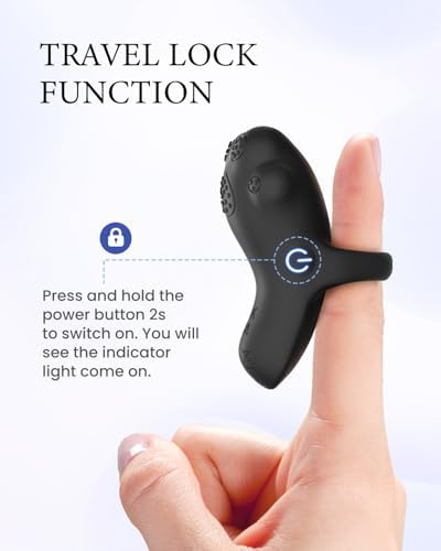 Mini Finger Massager, Waterproof Rechargeable Portable Relaxation Massage Tool (Black) - Image 3