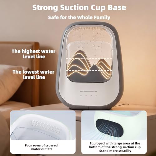 8-in-1 White Noise Sound Machine with Rain Drop Real Sound, Crey - Image 6