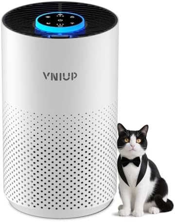 Air Purifiers for Bedroom Home up to 1350 ft² - Vniup H14 True Room Air Purifiers for Bedroom, with Fragrance Function Sleep Mode& Light Mode Air Cleaner for Pet Dander Odor Dust Smoke by VNIUP