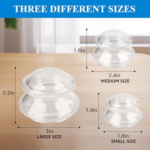 Silicone Cupping Therapy Sets (Set of 3), Cupping Kit for Massage Therapy - Image 5