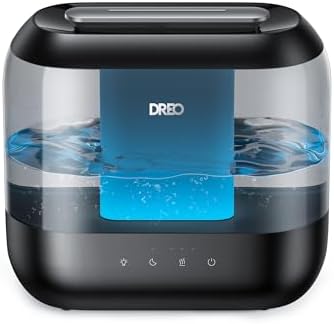 DREO 4L Humidifiers for Bedroom, 36H Runtime, 28 dB Quiet, HM311, Ebony by Unknown