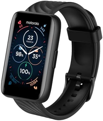 Motorola Moto 40 Bluetooth Smartwatch -10 Days Battery Life, Google Fit Integration, 1.5'' Crystal Clear Display, Heart Tracking, in-Depth Sleep Tracking, iOS and Android Compatible - Phantom Black - Image 2