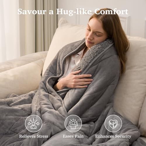 Sivio Weighted Blanket for Adult, Queen Size 15 lbs 60 x 80 Inches - Image 4