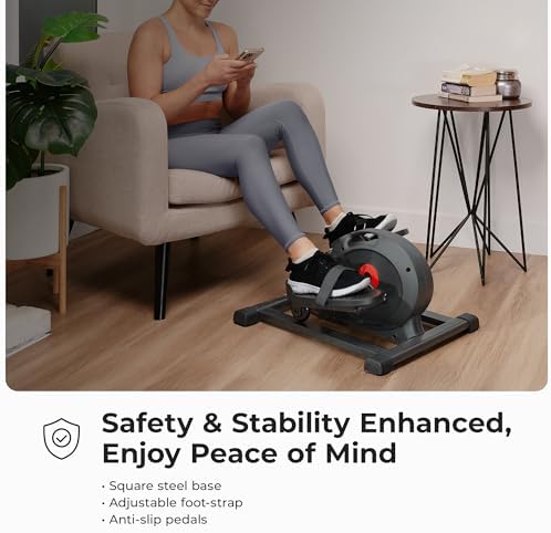 Sunny Health & Fitness Under Desk Pedal Elliptical Machine Leg Exerciser - Image 4