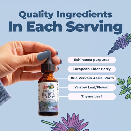 MARYRUTH'S Organic Lymphatic Support Liquid Drops, Herbal Blend, Non-GMO - Image 5