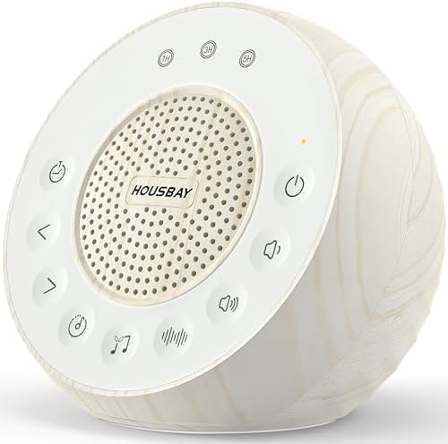 HOUSBAY Sound Machine White Noise for Sleep with Wood Grain by HOUSBAY
