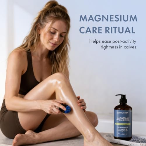 Majestic Pure Magnesium Massage Oil with Lavender Arnica & Eucalyptus- 8 Oz - Image 7