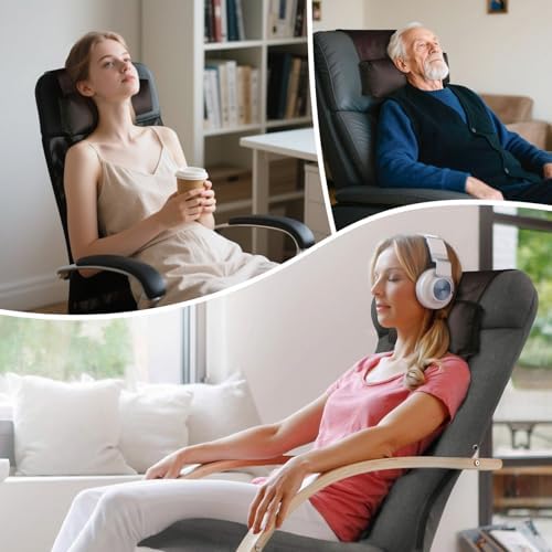 WdFour Velvet Neck & Head Pillow for Recliner Chair, Small Ergonomic Cervical Support Pillow for Home, Office and Travel, Non-Slip Cushion for Tension Relief & Shoulder Comfort (Chocolate) - Image 2