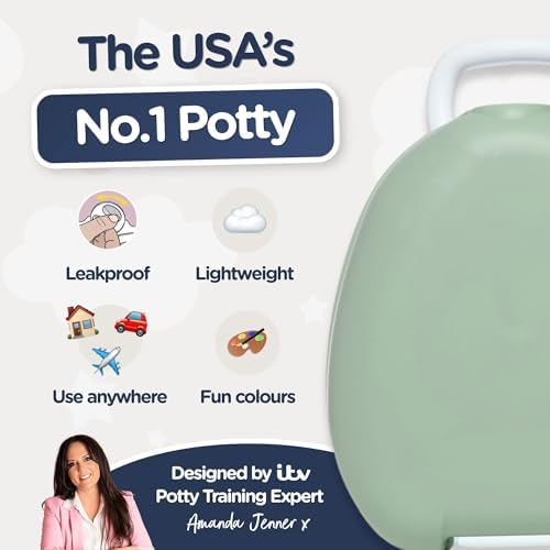 My Carry Potty - Green Pastel Travel Potty, Award-Winning Portable Toddler Toilet Seat for Kids to Take Everywhere - Image 5