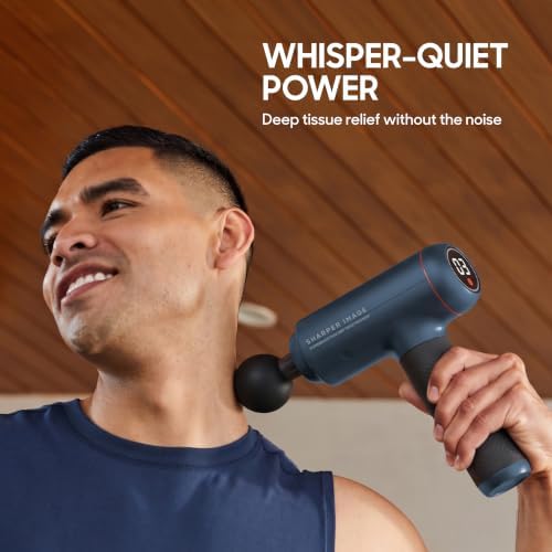 Sharper Image Powerboost Max Deep Tissue Massage Gun 2025 Version - Blue - Image 6