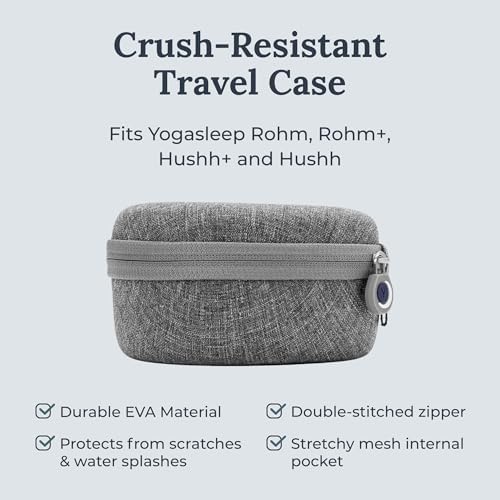 Yogasleep Crush-Resistant Travel Case for Hushh & Rohm White Noise Sound Machines, Provides Protection While Traveling, Double Stitch Zipper, Protection from Scratches & Water Splashes - Image 2