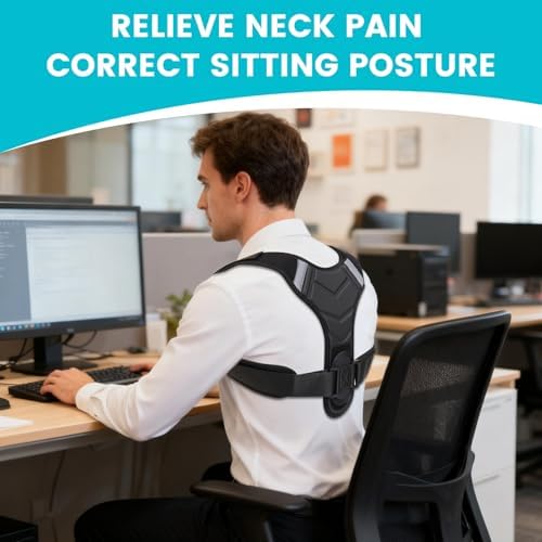 Posture Corrector for Men & Women, Adjustable Back Brace & Straightener for Office, Home & Daily Use, Relieve Back Pain, Prevent Hunching & Slouching, Comfortable & Breathable, L - Image 4