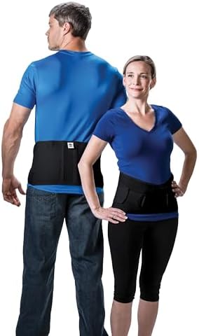 CorFit Back Brace for Lower Back Pain Relief & Lumbar Support Belt, BK, 4XL - Image 2