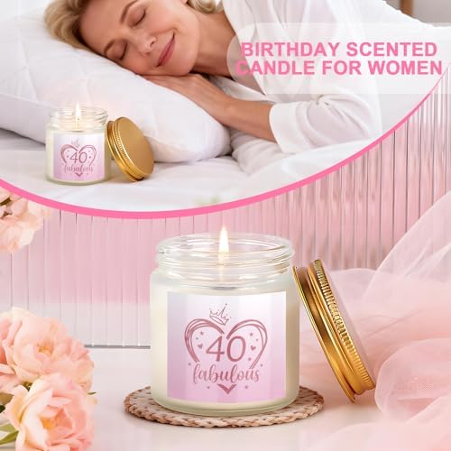 40th Birthday Gifts for Women, Vintage 1986 Birthdays Gift For Her, Cool 40 Year Old Birthday Gifts Set For Mom Wife Sister Friends Coworkers, Unique Gift Ideas With Tumbler Greeting Card Tote Bag - Image 4
