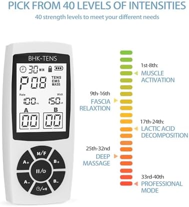 EMS Muscle Stimulator for Pain Relief Therapy, Electronic EMS TENS Unit Machine for Shoulder Pain Relief, Tens Massager for Neck Pain Relief, Sciatica Pain Relief - Image 4