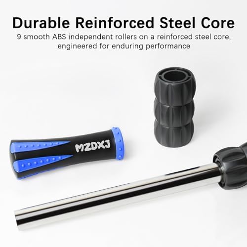 Muscle Roller Massage Roller Stick- Deep Tissue Fascia Blaster for Myofascial Pain Relief, Lymphatic Drainage & Body Sculpting, Handheld Physical Therapy & Recovery Tool ​(Blue & Black - Image 4