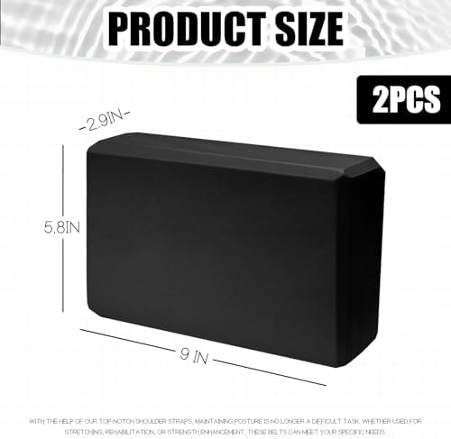 Septo 2 Pcs Yoga Blocks, 9x6x3 Inch Foam Blocks for Pilates - Image 2