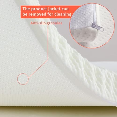 White Lash Bed Topper Memory Foam Topper for Massage Bed,73x29x2 inch Memory Foam Massage Mattress with Removable Cover, Elasticized Non-Slip,Lash Bed Topper (Not Included Bed), for Massage and Beauty - Image 7