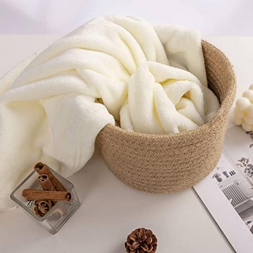 NANPIPER Baby Blankets, Super Soft Fleece Fuzzy Blanket for Toddler, Luxury Cozy Lightweight Microfiber Plush Blanket-Throw Size 30"x40",Ivory White - Image 5