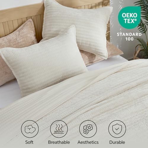 BEDELITE Velvet Quilt Set Queen Size, Luxury Velvet Comforter Bedding - Image 6