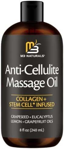 Anti Cellulite Massage Oil & Lymphatic Drainage Massager Kit, 8 fl oz by M3 - Image 2