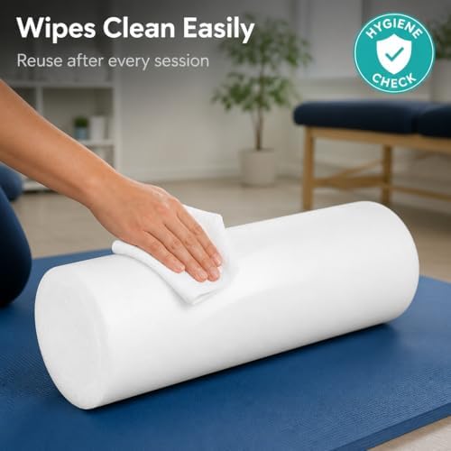 Firm White PE Foam Roller (18" Full Round) - Image 6
