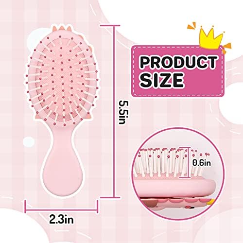 Toddler Detangler Massage Hair Brush with Air Cushion for Thin Kids Hair - Pink - Image 2