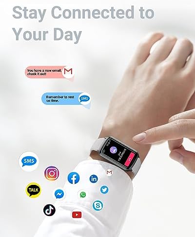 Amzhero Health Fitness Tracker with 24/7 Heart Rate, Blood Oxygen, Blood Pressure, Sleep Tracker, 5ATM Waterproof Activity Trackers with Step Tracker, Pedometer (S & L Bands Included) - Image 6