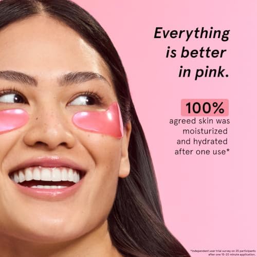 grace & stella Award Winning Under Eye Mask - Gifts for Women - Reduce Dark Circles, Puffy Eyes, Wrinkles, Under Eye Patches - Birthday, Bachelorette Party Favors - Vegan Self Care (24 Pairs, Pink) - Image 2