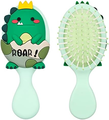 Toddler Hair Brush for Baby, Dinosaur Air Cushion Brush - Green by DINATIS