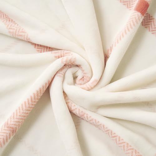 Lucky Brand Palmdale White with Red Plaid 50"x70" Cozy Plush Blanket - Premium Microfiber Throw for Luxurious Comfort - Image 5