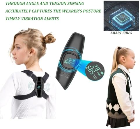 Upgraded Smart Posture Corrector Adjustable Posture Correction Angle with Vibration Posture Reminder Correct Hunchback Posture Correction Back Posture Monitor Hunchback Smart Corrector - Image 2