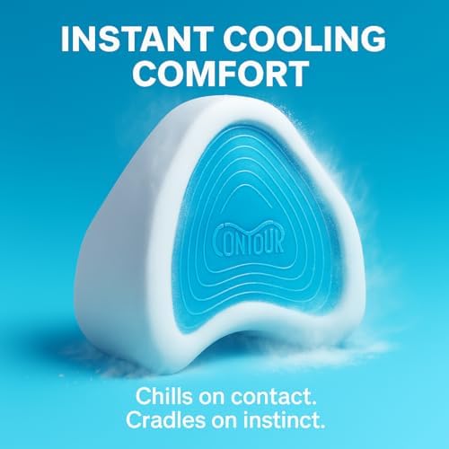 Contour Legacy Cool Leg & Knee Foam Support Pillow for Side Sleepers Soothing Relief for Back, Hips, Knees, Joints, Nerves & Muscles - Image 4
